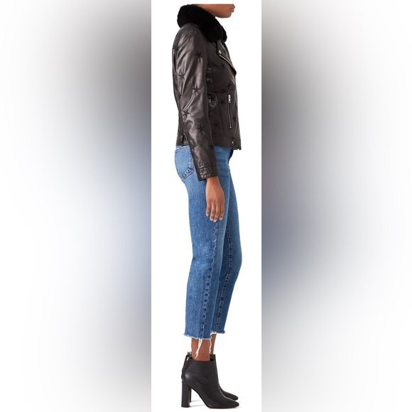 Samantha Sipos - Black Seeing Stars Faux Fur Jacket Size: M - Picture 2 of 8